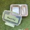 ظرف غذای استیل دسته دار طرح Beautiful