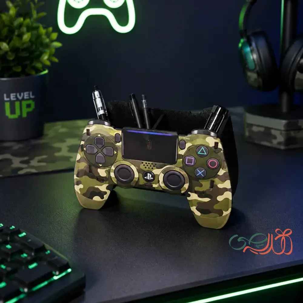 جاقلمی چوبی طرح دسته PS4 | اکسسوری جذاب برای گیمرها