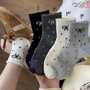 جوراب نیم ساق زنانه خل خالی